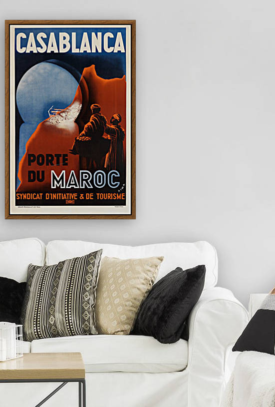 Casablanca Port du Maroc poster by VINTAGE POSTER