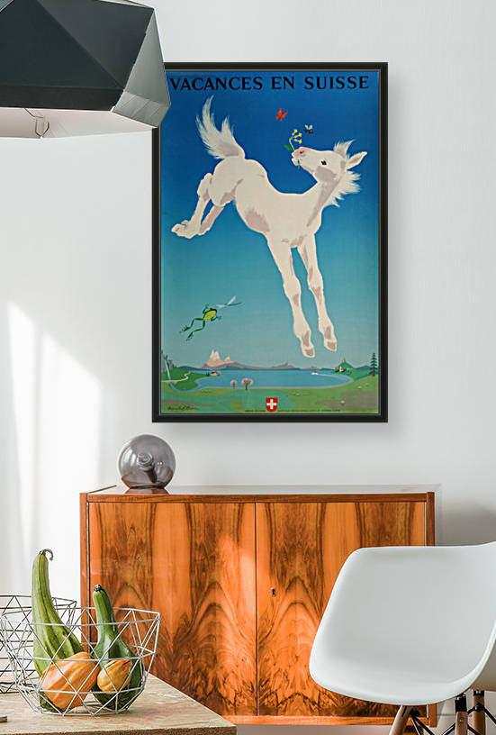 Original vintage poster Vacances en Suisse by VINTAGE POSTER