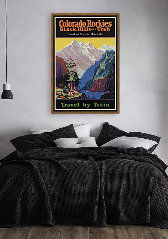 Colorado Rockies, Black Hills, and Utah travel poster by VINTAGE POSTER