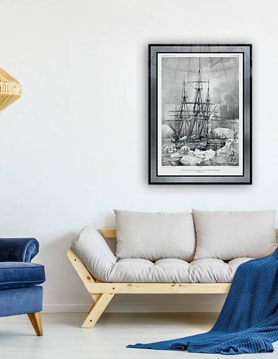 The Astrolabe Stuck In Sea Ice by Louis Le Breton Remastered Xzendor7 Classical Fine Art Old Masters Reproductions by xzendor7