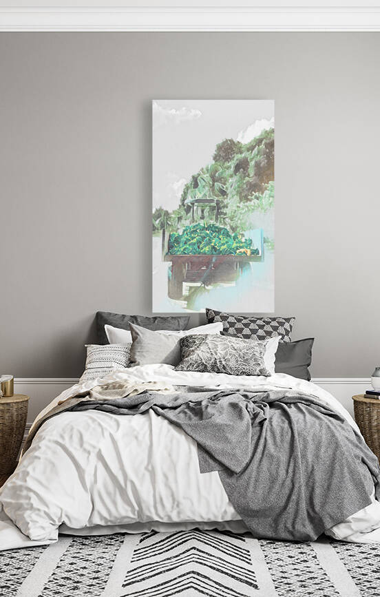 tropical banana transport-portrait format by Sibcod