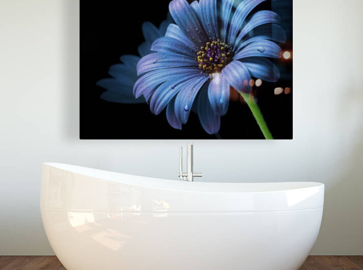 BLUE FLOWER by Vibrant Canvases