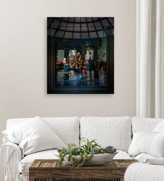 De rarekiek t Fraay Curieus by Willem van Mieris Remastered Xzendor7 Classical Fine Art Old Masters Reproductions by xzendor7