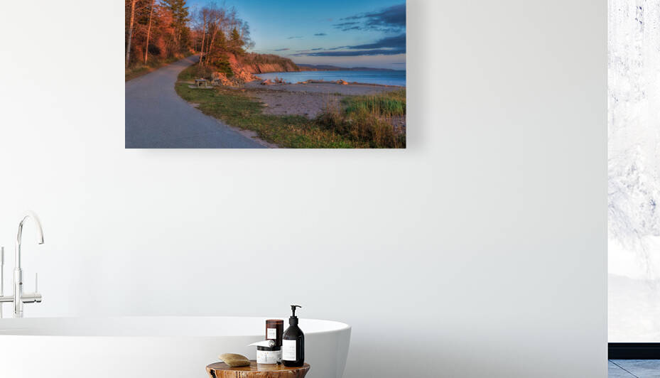 No 48 - Soleil couchant plage de Penouille - Parc Forillon by Glenn Albert