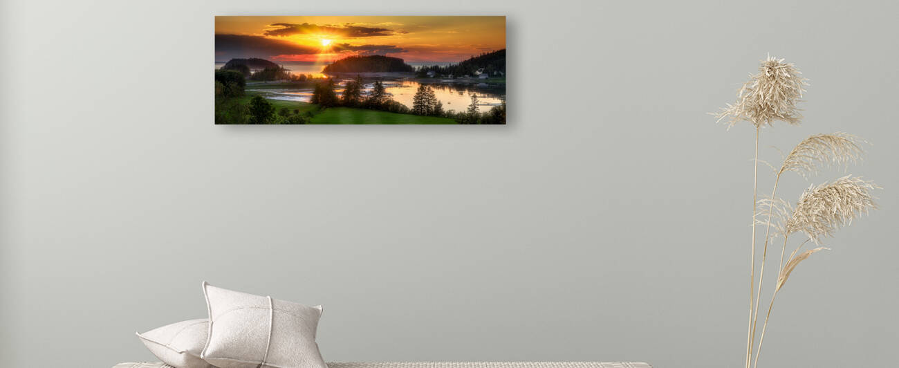 No 54 - Coucher de soleil au Bic - Bas Saint-Laurent by Glenn Albert