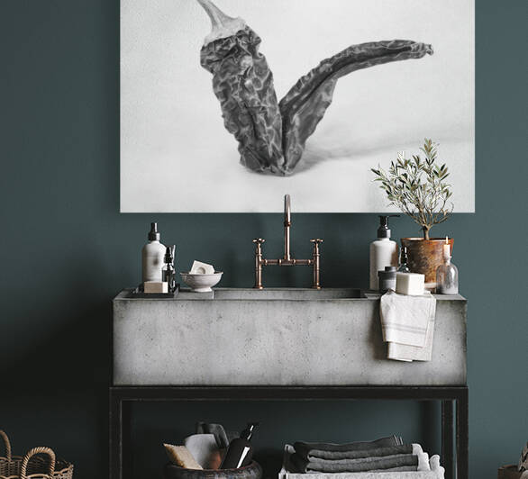 Chilli Pepper Check Mark by Iris H Richardson