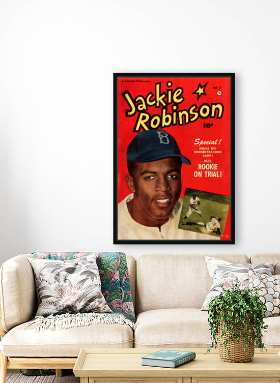 1951 Jackie Robinson Comic Book Cover Art by Row One Brand