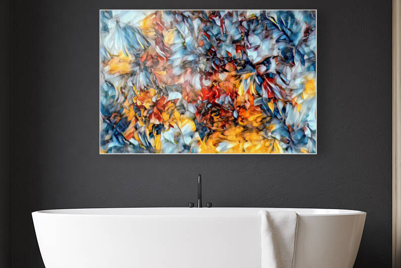 COLLECTION ABSTRACT-3 STAINED GLASS EFFECT by Andre Dorais Art Visual Numerique 