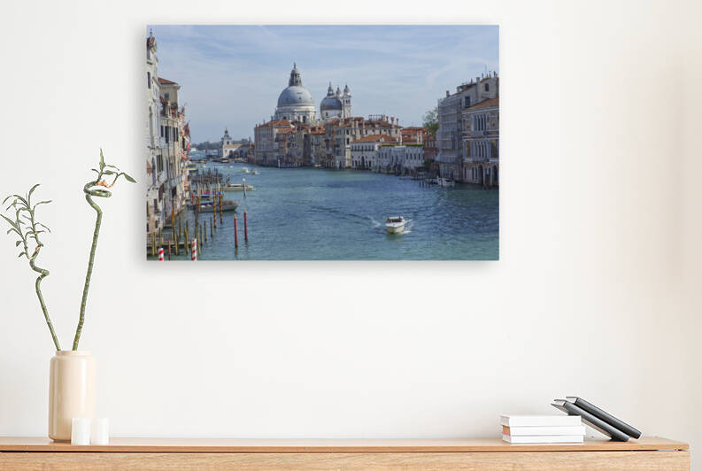Venice Grand Canal With Palace by Iris H Richardson