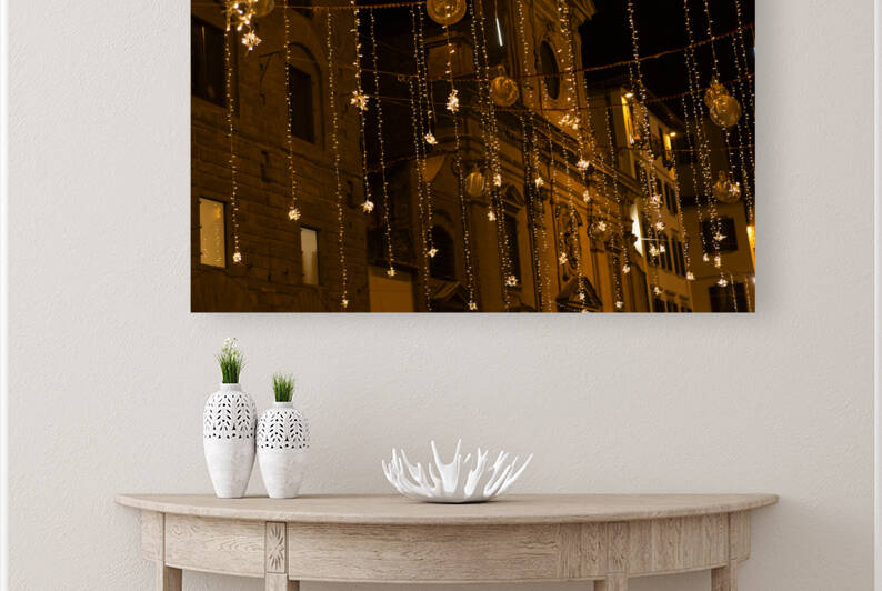 Golden Christmas Balls Florence by Iris H Richardson