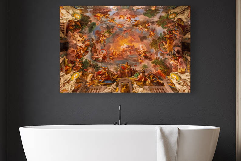 Ceiling painting in the Galleria Borghese by Steve Heap