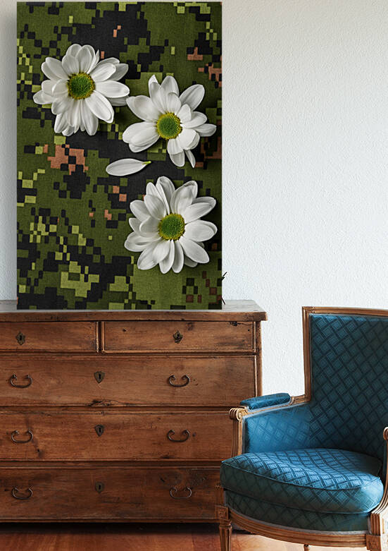 Peace and love daisy - Paix et amour marguerite by Francois Lariviere