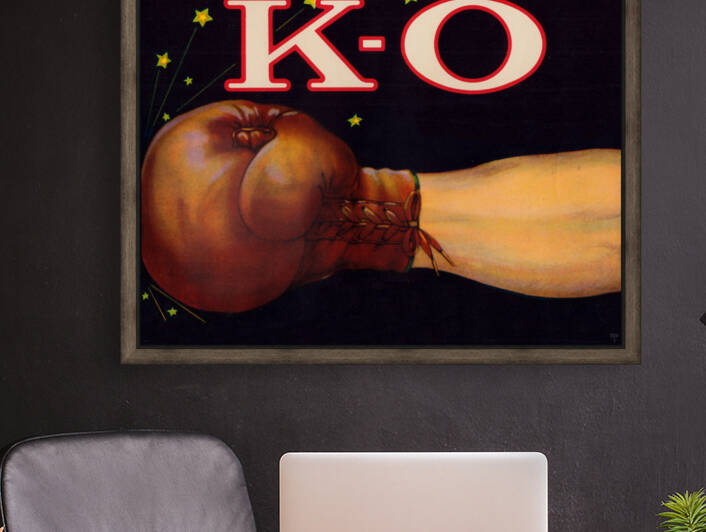 KO Vintage Boxing Art by Row One Brand