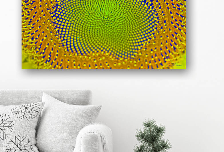 Sunflower Center by Iris H Richardson