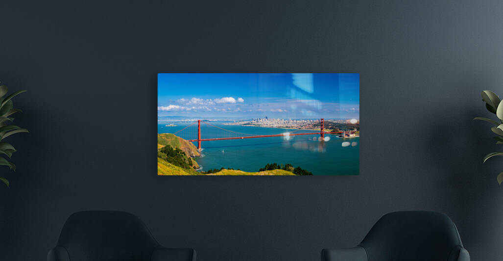 The Golden Gate Bridge and San Francisco by Steve Heap