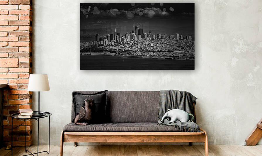 Moody Black and White photo of San Francisco by Steve Heap