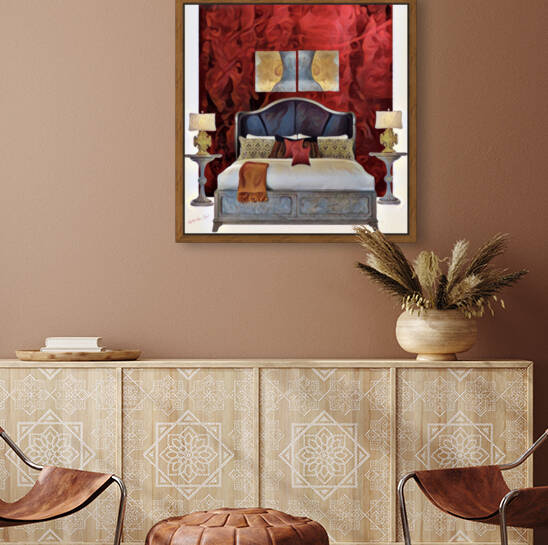 Red Bedroom by Antonella Eav