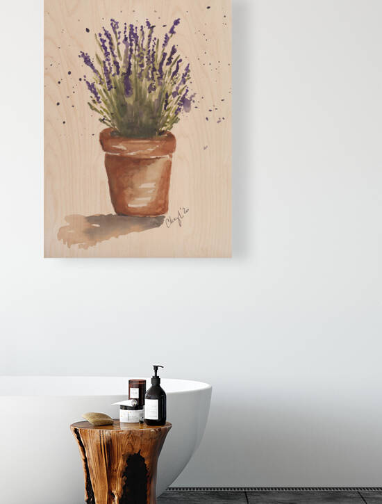  Lavender Watercolor by Cheryl Zapata