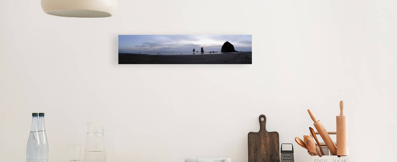 Cannon Beach - Haystack Rock by E R Miller
