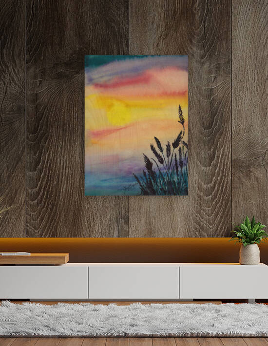 Vibrant Marsh Sunset by Cheryl Zapata