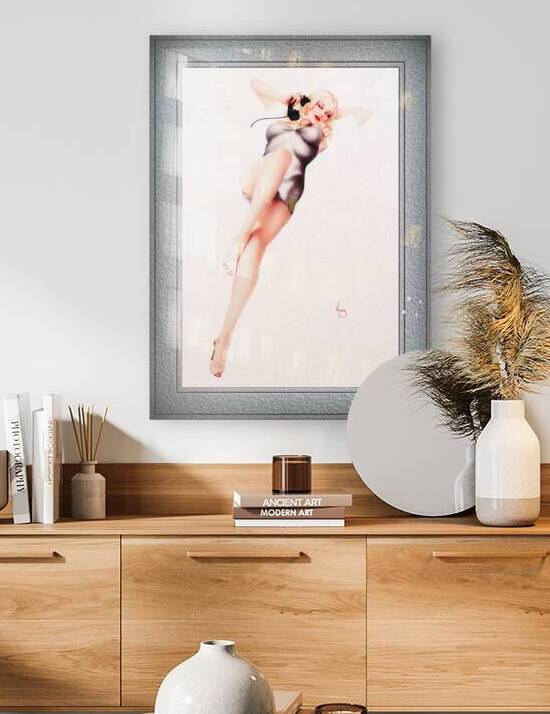 The Call Varga Girl October 1940 by Alberto Vargas Remastered Vintage Retro Xzendor7 Art Reproductions by xzendor7