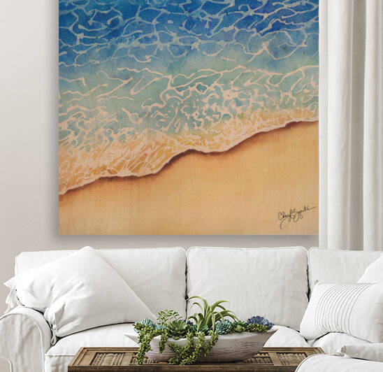 Seashore Watercolor by Cheryl Zapata