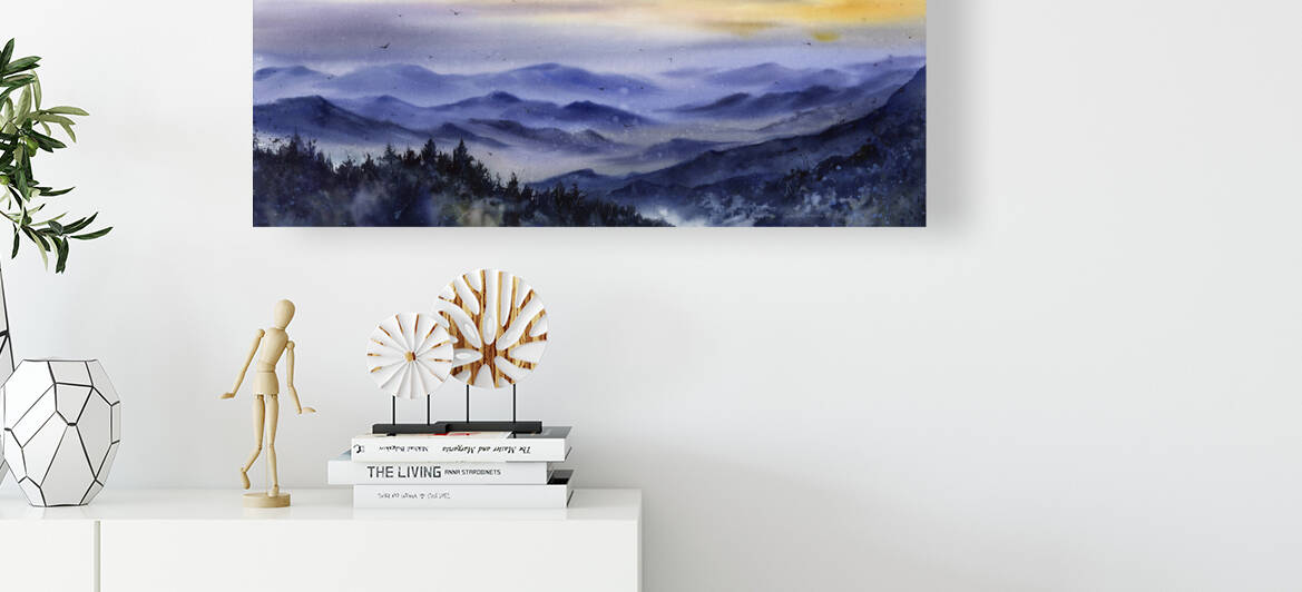 Blueberry mountains by Eugenia Gorbacheva