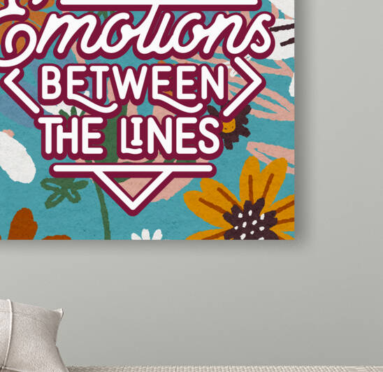 Keep your emotions between the lines   24x24   Hotel by Ava Stochinsky