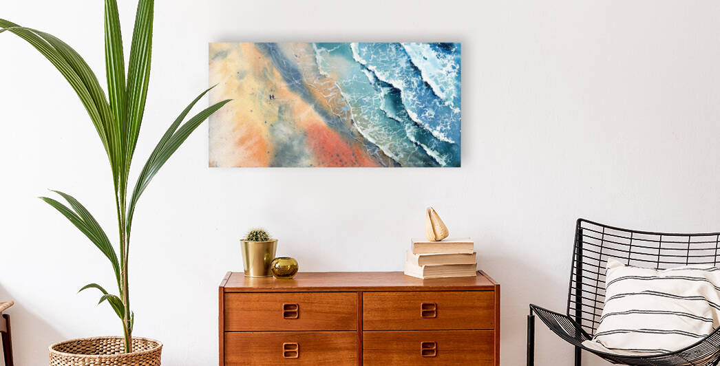 Seaside from a height of flight 1 by Eugenia Gorbacheva