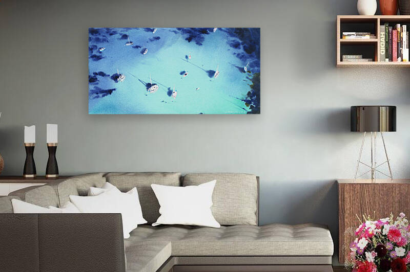 Seaside from a height of flight 2 by Eugenia Gorbacheva