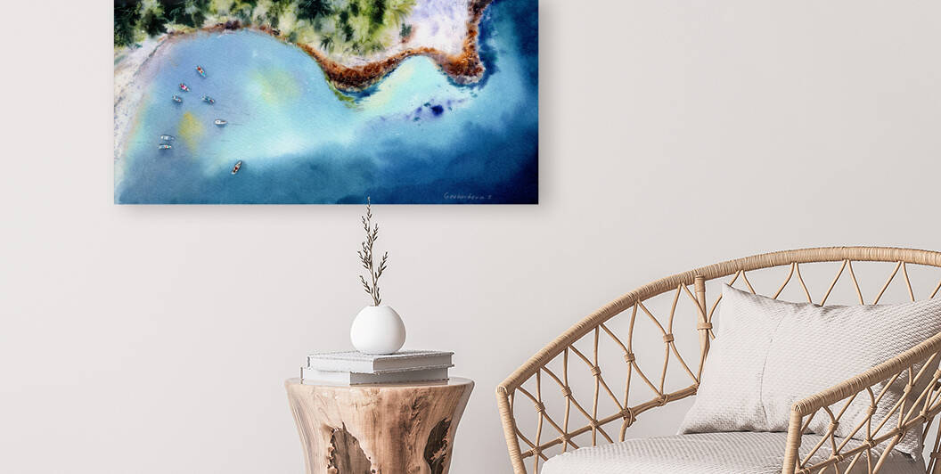 Seaside from a height of flight 3 by Eugenia Gorbacheva