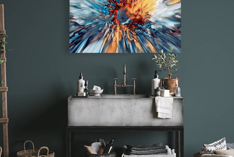 COLLECTION ABSTRACT-4 STAINED GLASS EFFECT by Andre Dorais Art Visual Numerique 