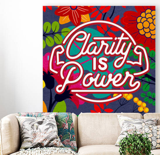 Clarity is Power   12x12   Alpha by Ava Stochinsky