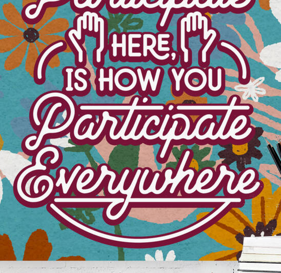 How you participate here is how you participate everywhere   12x12   Hotel by Ava Stochinsky