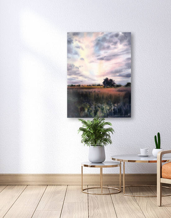 Field and clouds 2 by Eugenia Gorbacheva