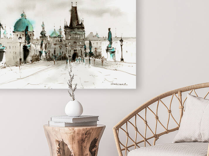 Charles Bridge Prague Czech Republic by Eugenia Gorbacheva