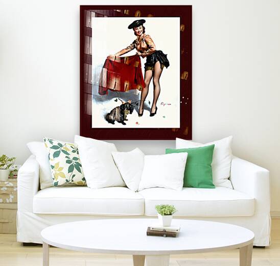 Aw Come On by Gil Elvgren Remastered Vintage Art Xzendor7 Reproductions by xzendor7