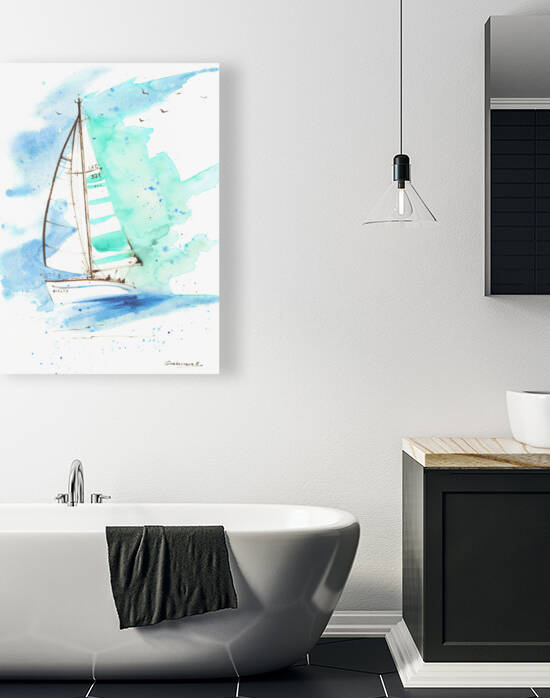 Sailboat 2 by Eugenia Gorbacheva