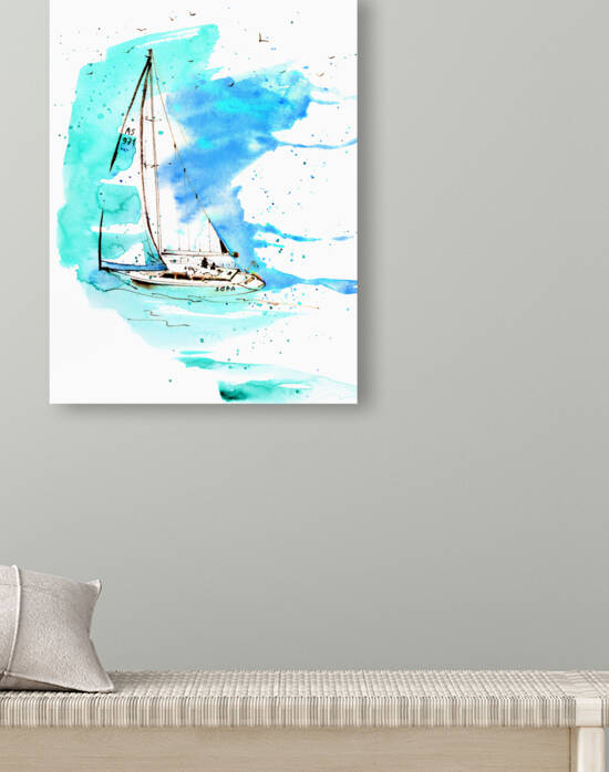 Sailboat 4 by Eugenia Gorbacheva
