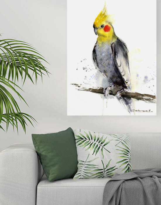 Cockatiel  by Eugenia Gorbacheva