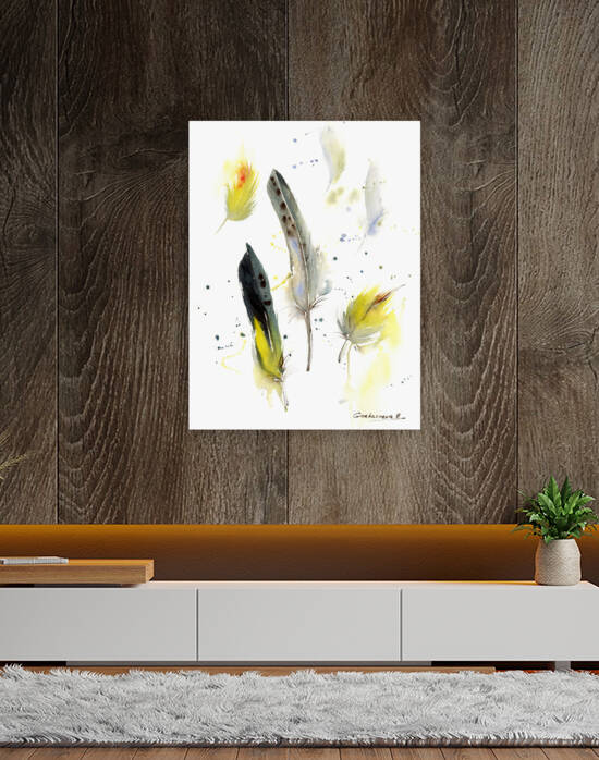 Parrot feathers by Eugenia Gorbacheva