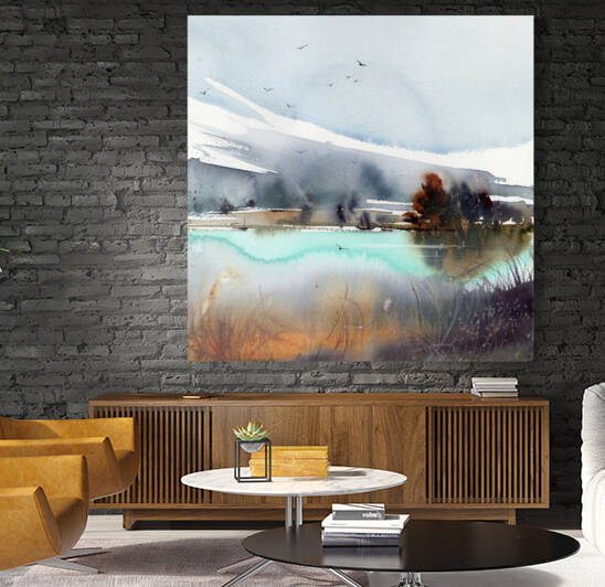 Fall mountain lake 2 by Eugenia Gorbacheva