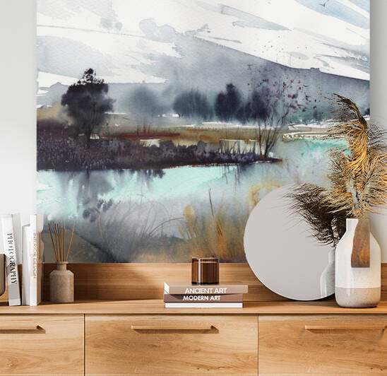  Fall mountain lake 1 by Eugenia Gorbacheva