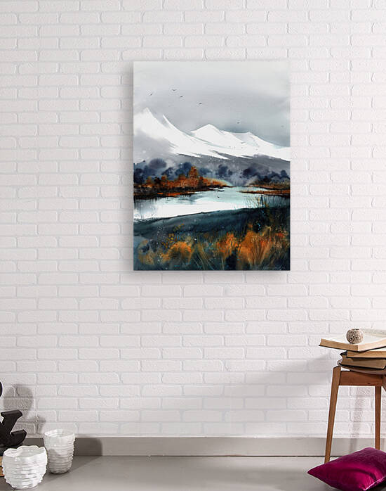 Fall mountain river 2 by Eugenia Gorbacheva