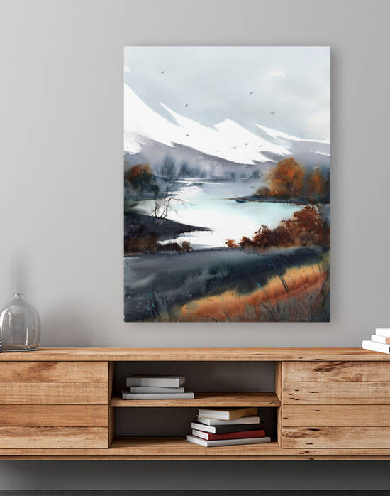 Fall mountain river 1 by Eugenia Gorbacheva