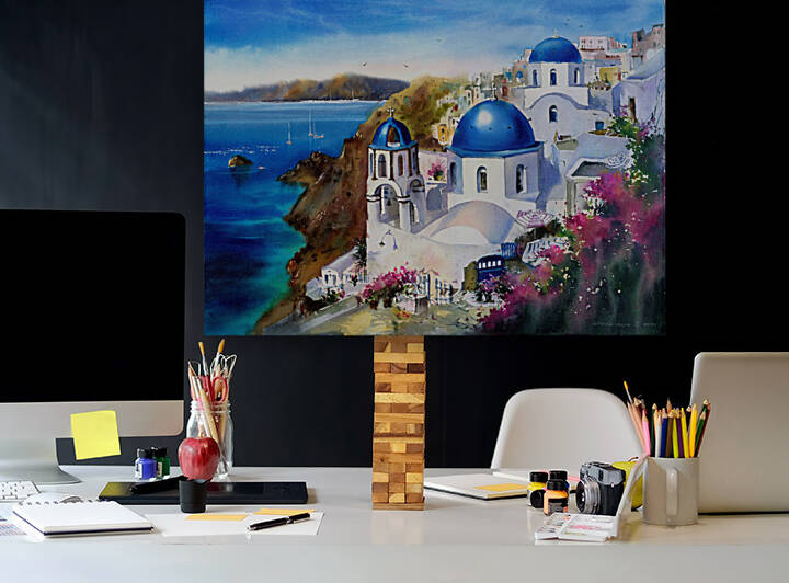 Santorini island Greece by Eugenia Gorbacheva