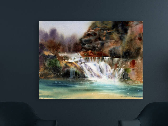 Waterfall by Eugenia Gorbacheva