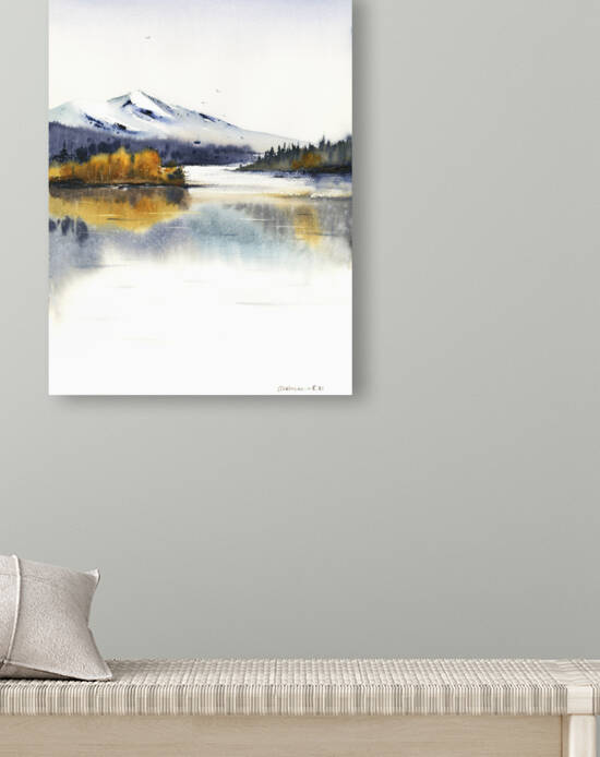 Autumn mountain lake 2 by Eugenia Gorbacheva