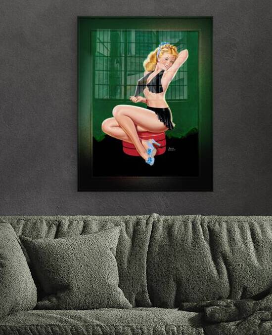 A Revealing Blonde by Peter Driben Remastered Vintage Art Xzendor7 Reproductions by xzendor7