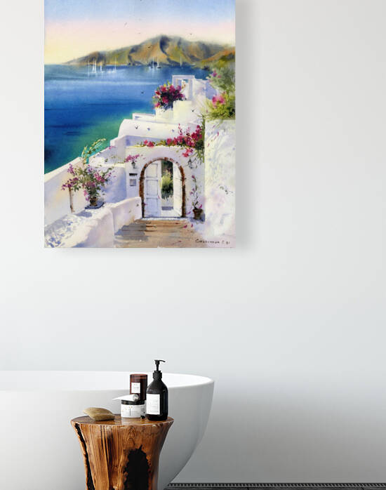 Santorini island Greece 2 by Eugenia Gorbacheva